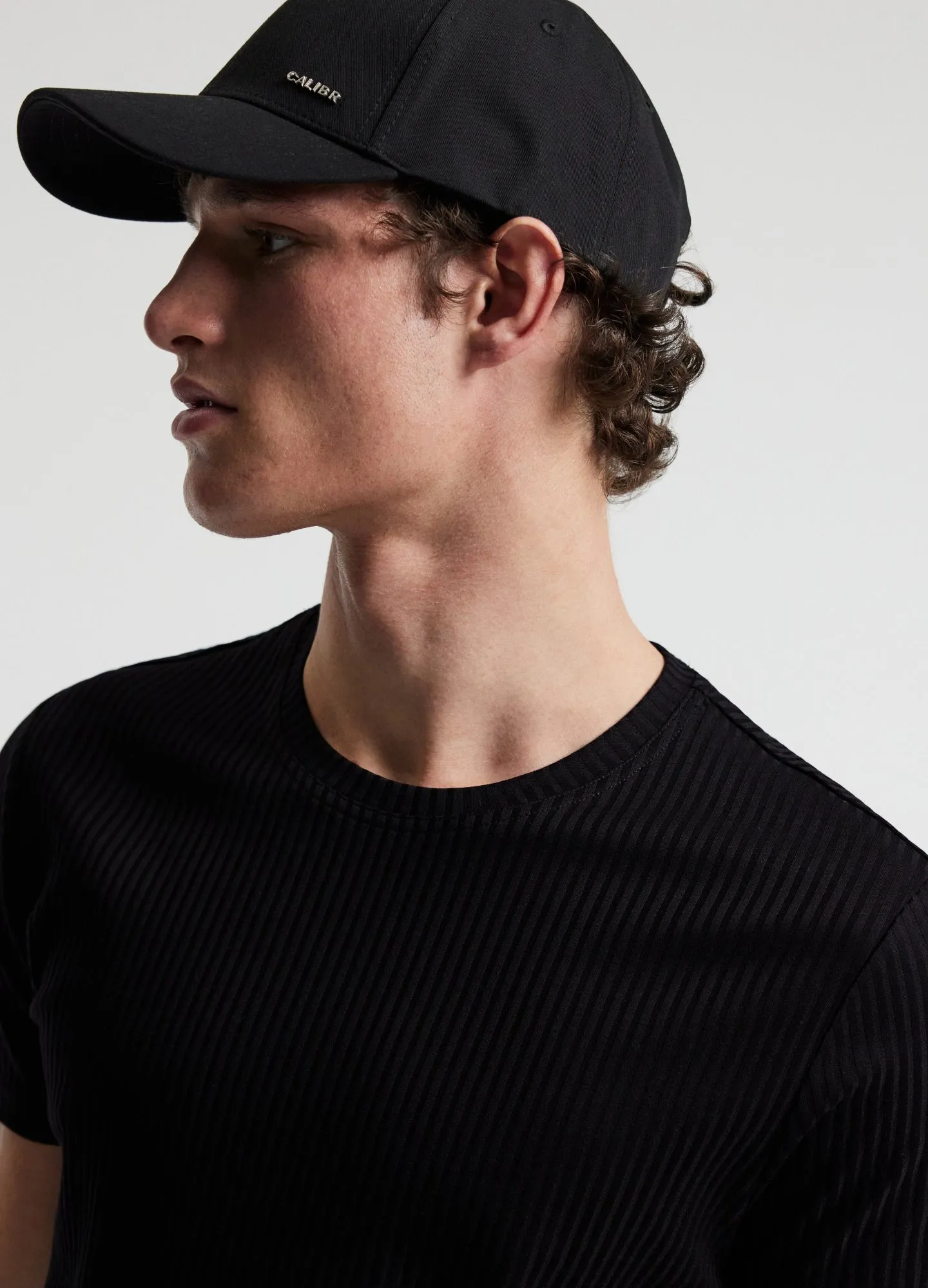 Ribbed T-Shirt Black sold by Calibre product image thumbnail 5