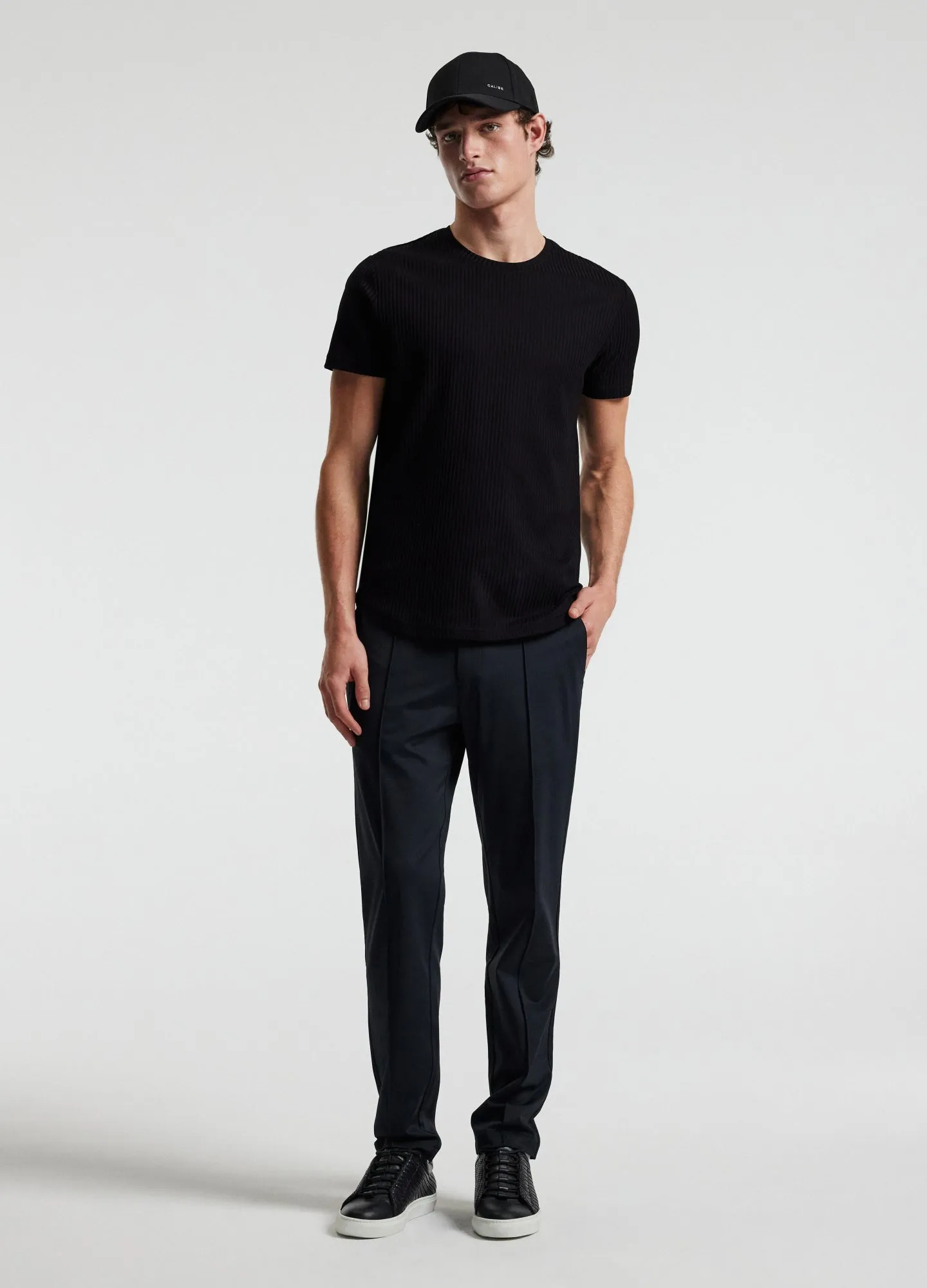 Ribbed T-Shirt Black sold by Calibre product image thumbnail 3