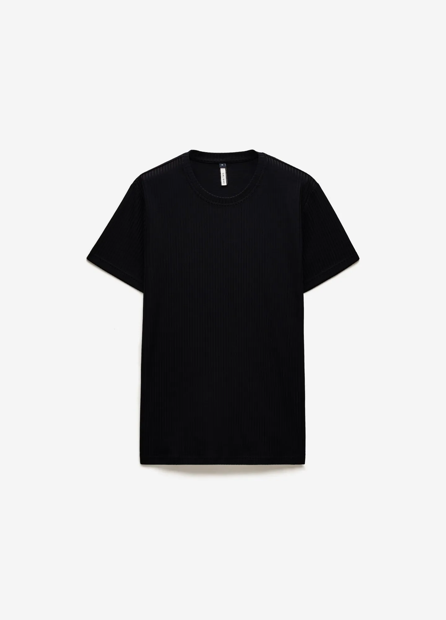 Ribbed T-Shirt Black sold by Calibre product image thumbnail 2