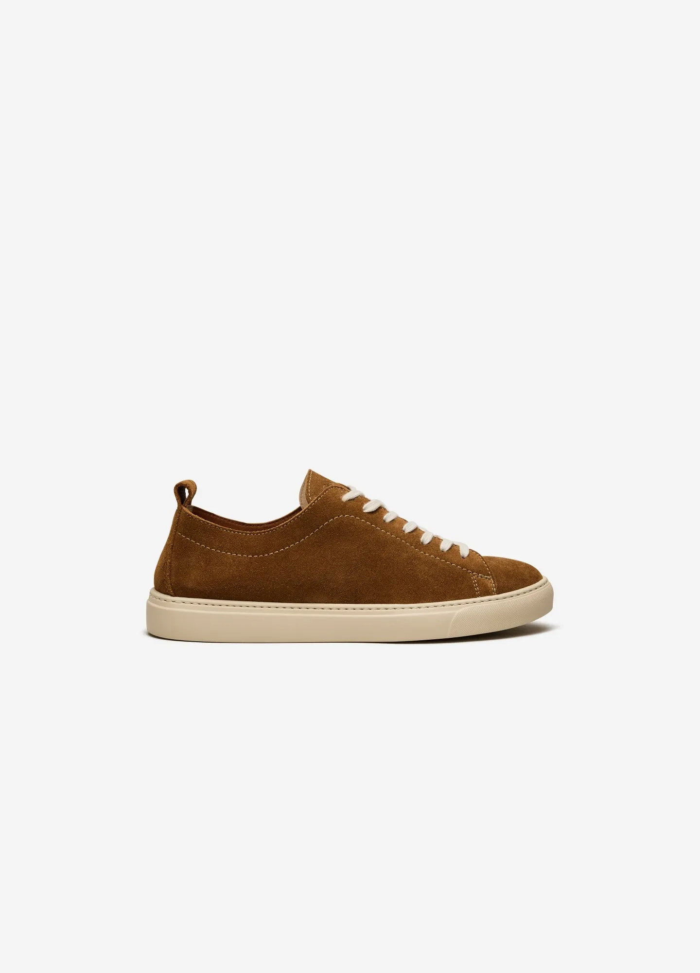 Clean Suede Sneaker Tan sold by Calibre