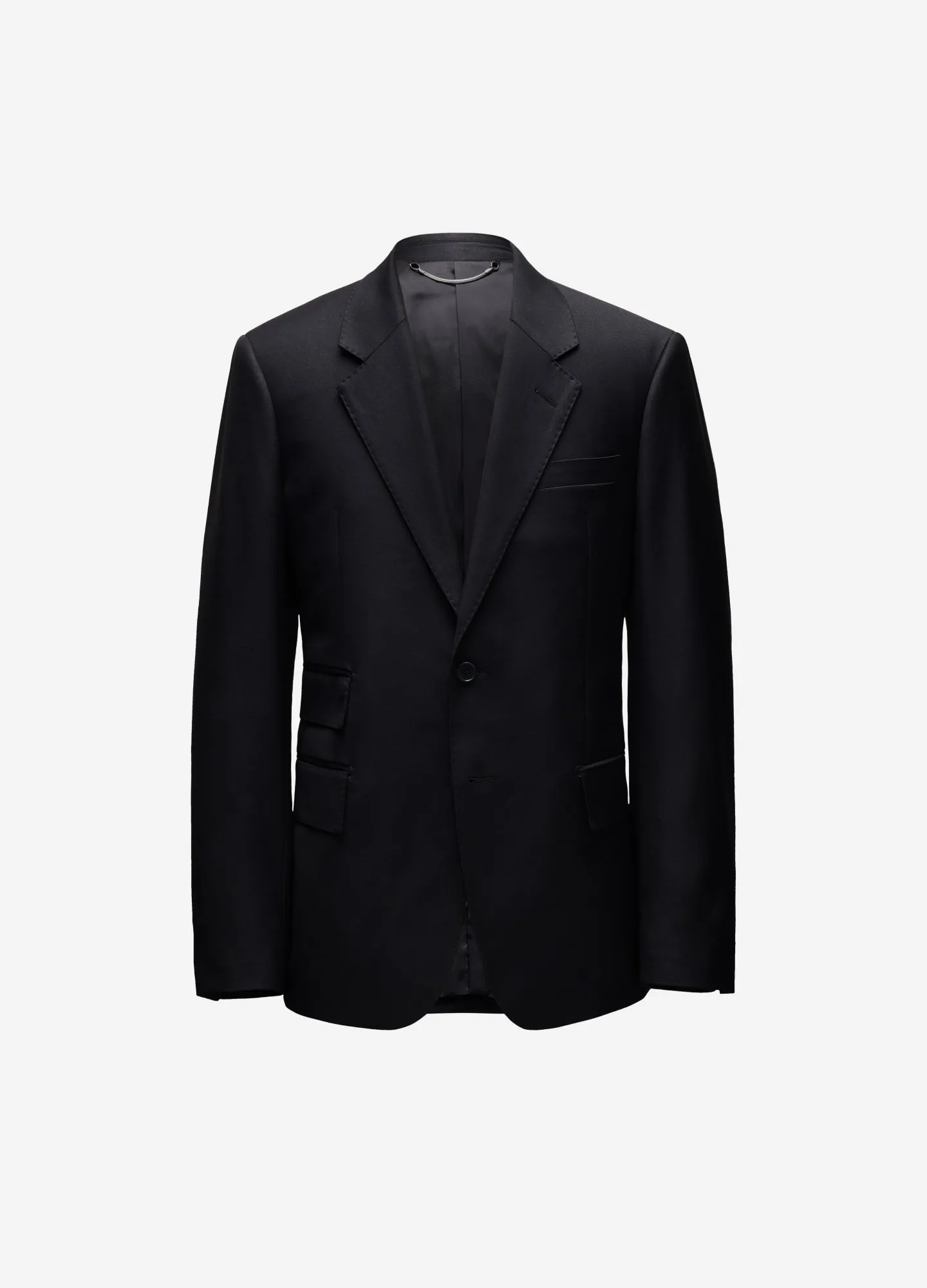 Wool Suit Jacket Black sold by Calibre