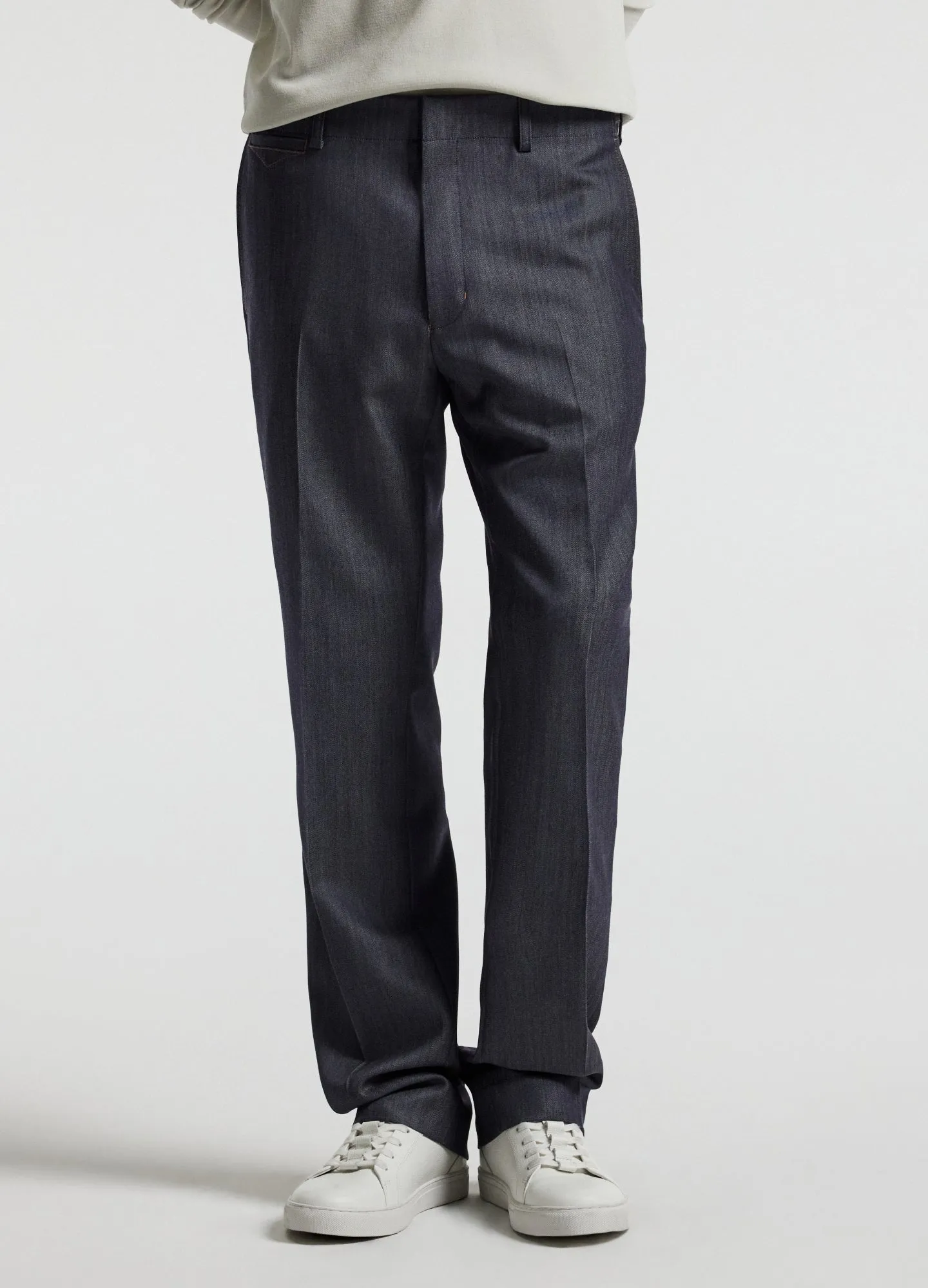 Wool Denim Suit Pants Navy sold by Calibre product image thumbnail 3