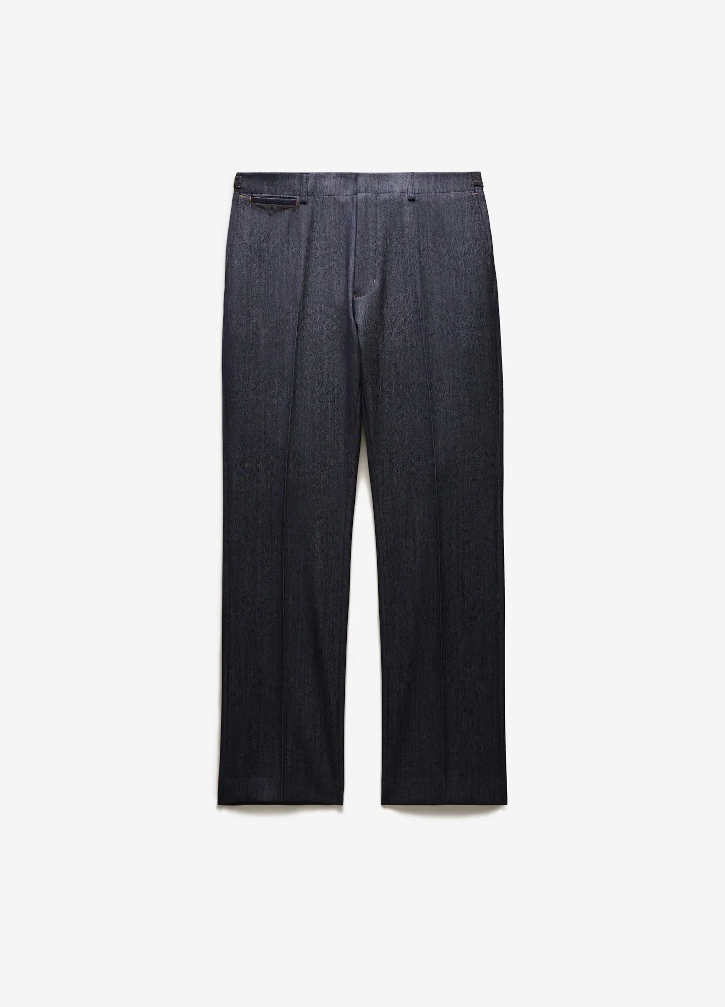 Wool Denim Suit Pants Navy sold by Calibre
