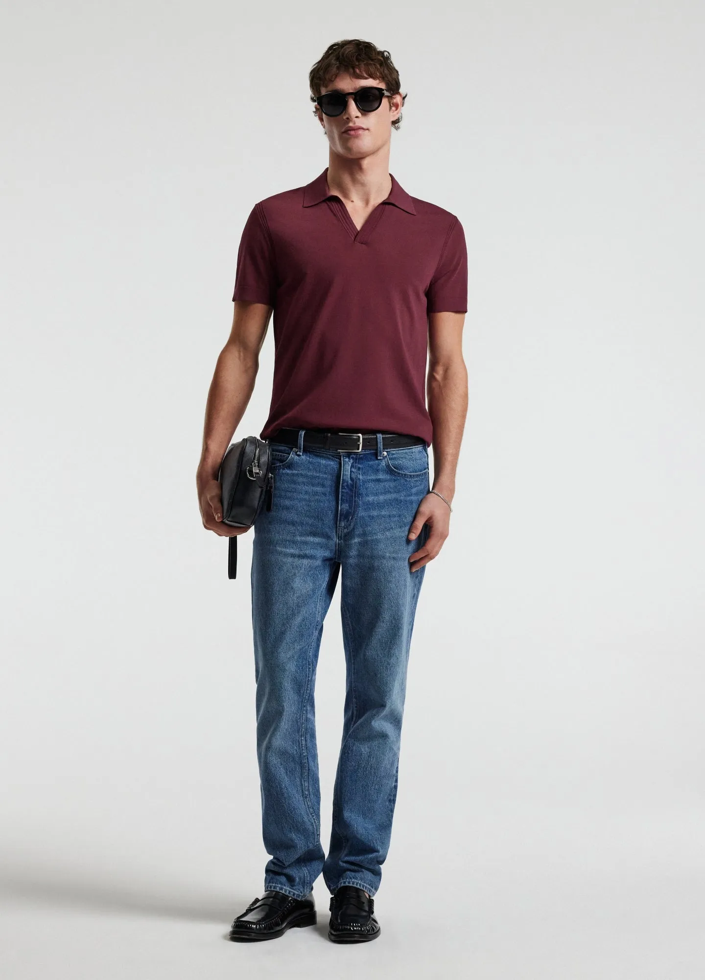 Tech Shoulder Trim Polo Wine sold by Calibre product image thumbnail 2