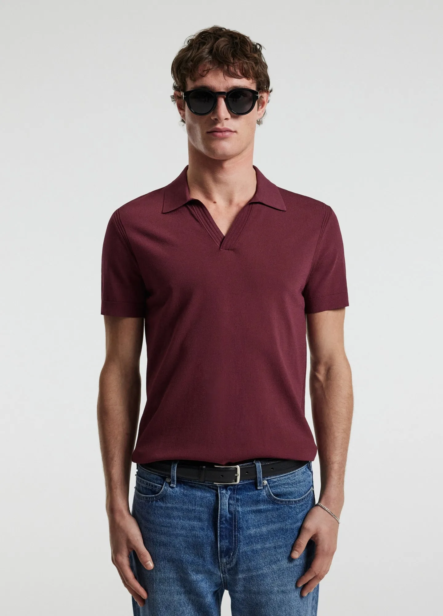Tech Shoulder Trim Polo Wine sold by Calibre product image thumbnail 3