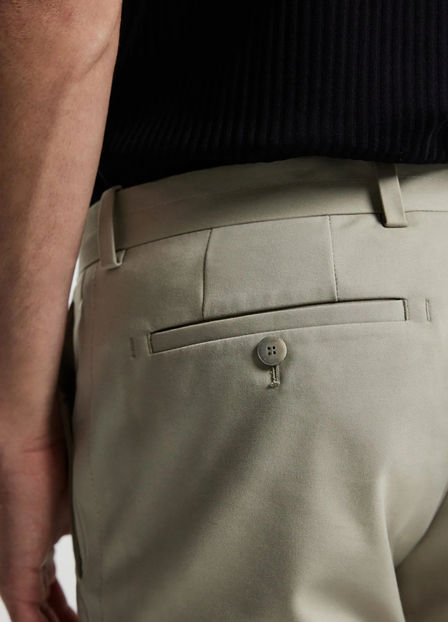 Tech Cotton Stretch Slim Pant Stone sold by Calibre product image thumbnail 4