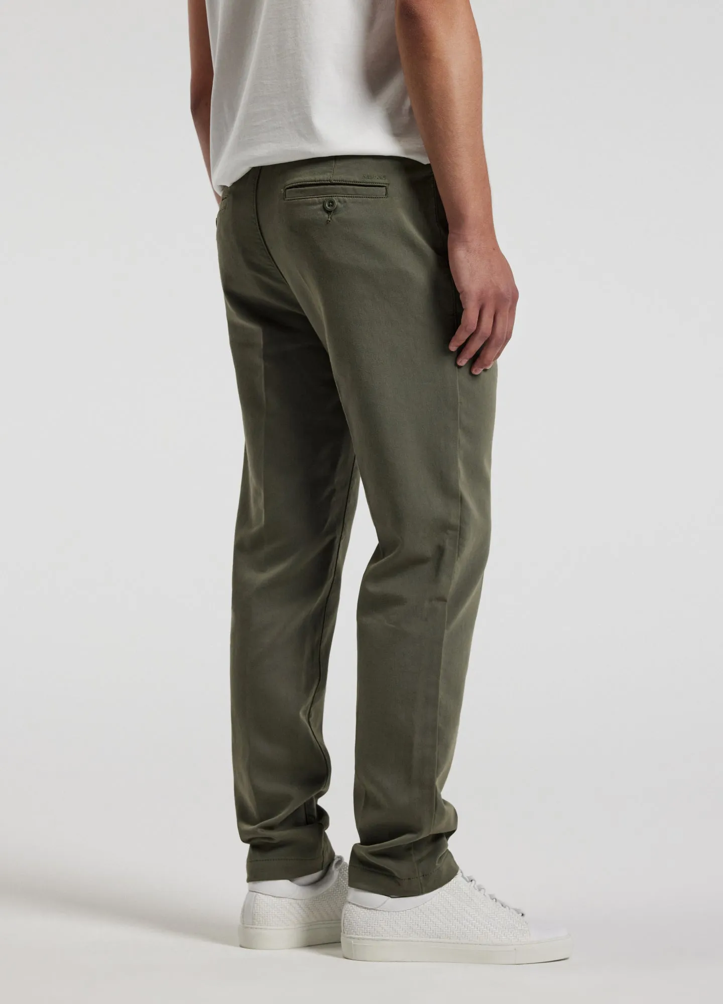 Dobby Denim Drawstring Pants Khaki sold by Calibre product image thumbnail 5