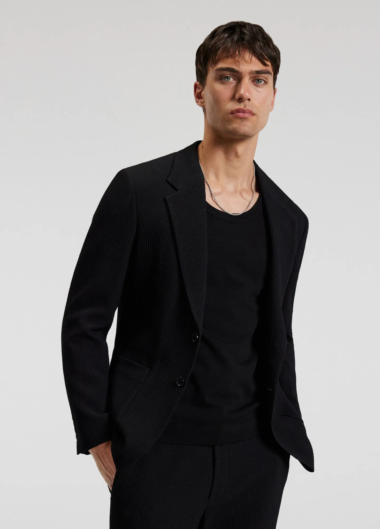 Textured Blazer Black sold by Calibre product image thumbnail 3