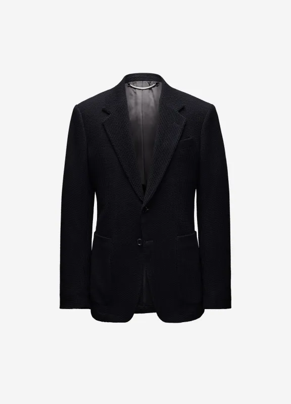 Textured Blazer Black sold by Calibre