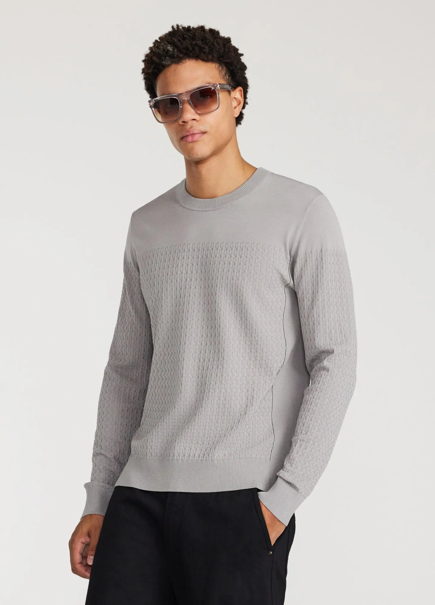 High Tech Crew Sweater Ash sold by Calibre product image thumbnail 3