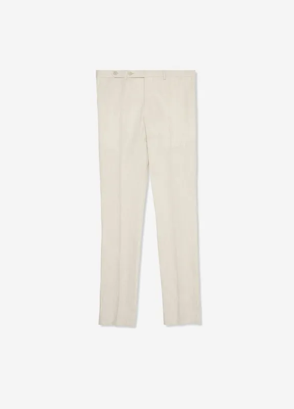 Linen Cotton Suit Pant Natural sold by Calibre