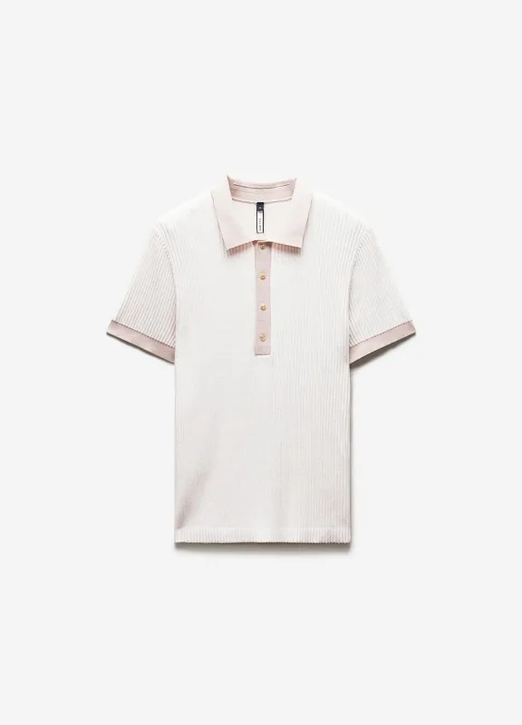 Two Tone Ribbed Polo Parchment made by Calibre