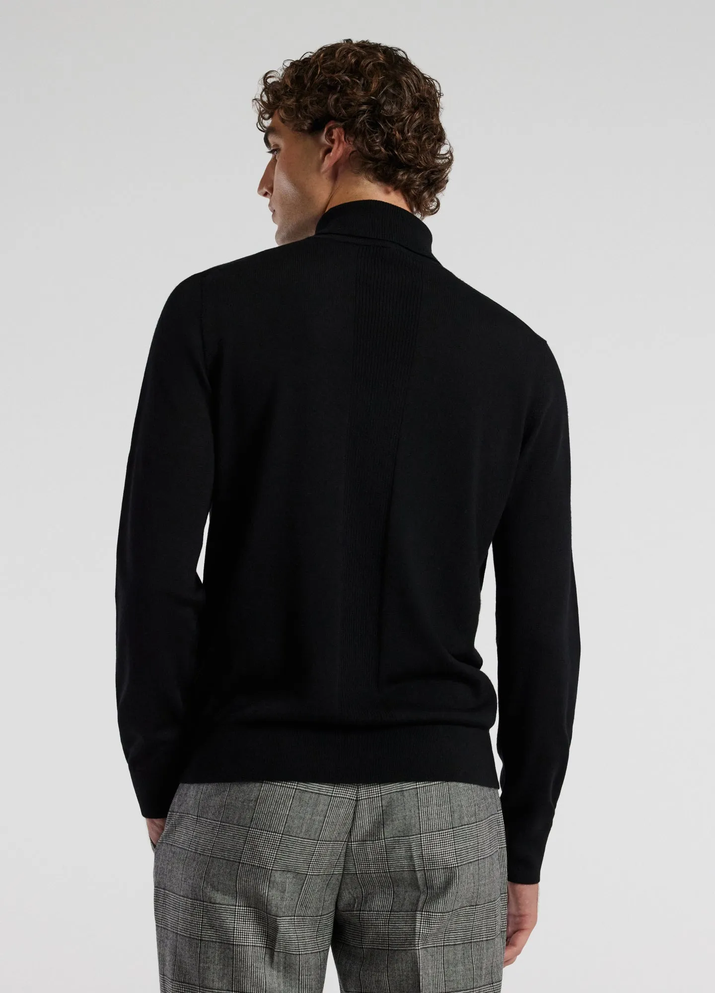 Roll Neck Merino Sweater Black sold by Calibre product image thumbnail 5