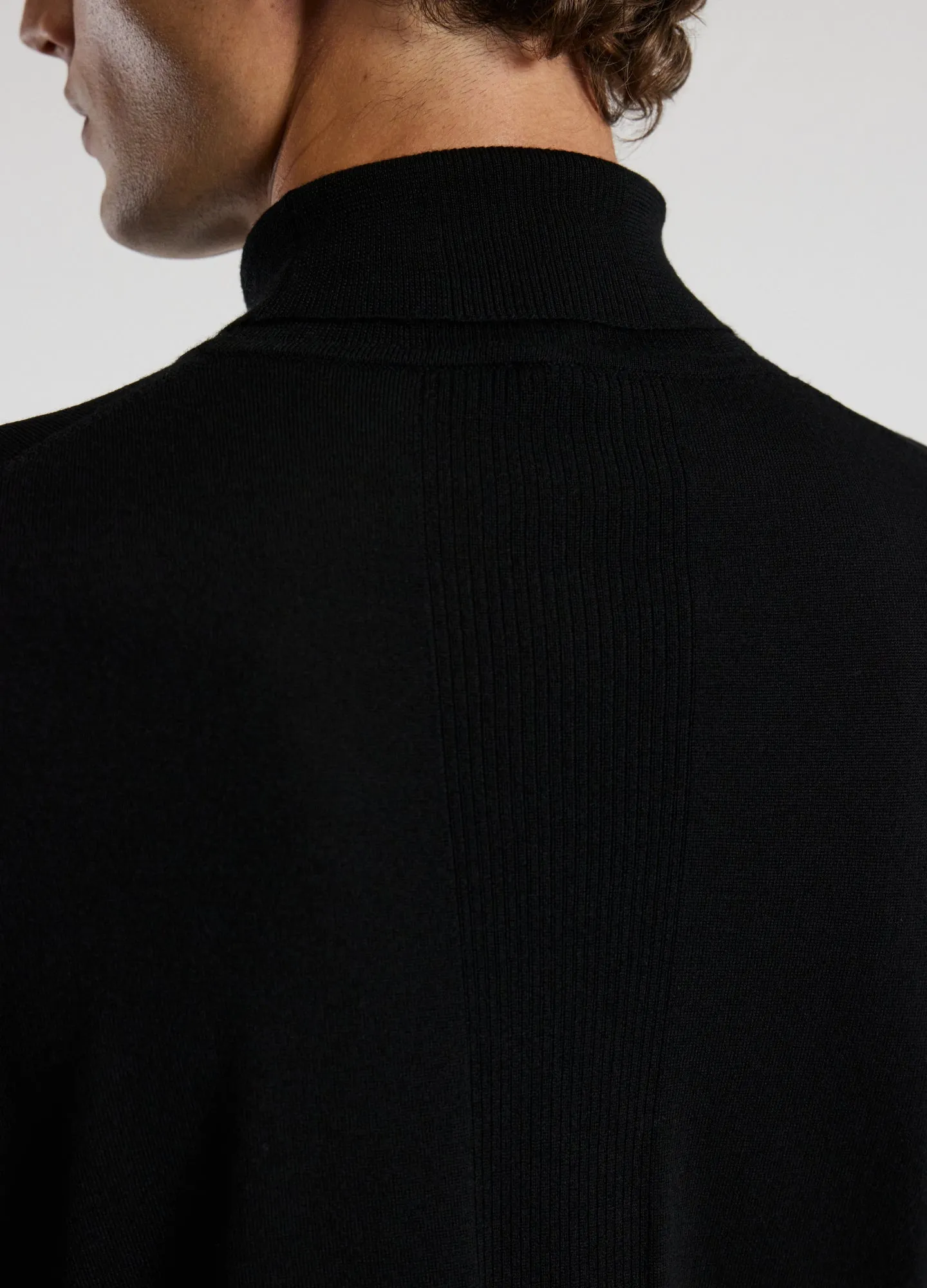 Roll Neck Merino Sweater Black sold by Calibre product image thumbnail 4