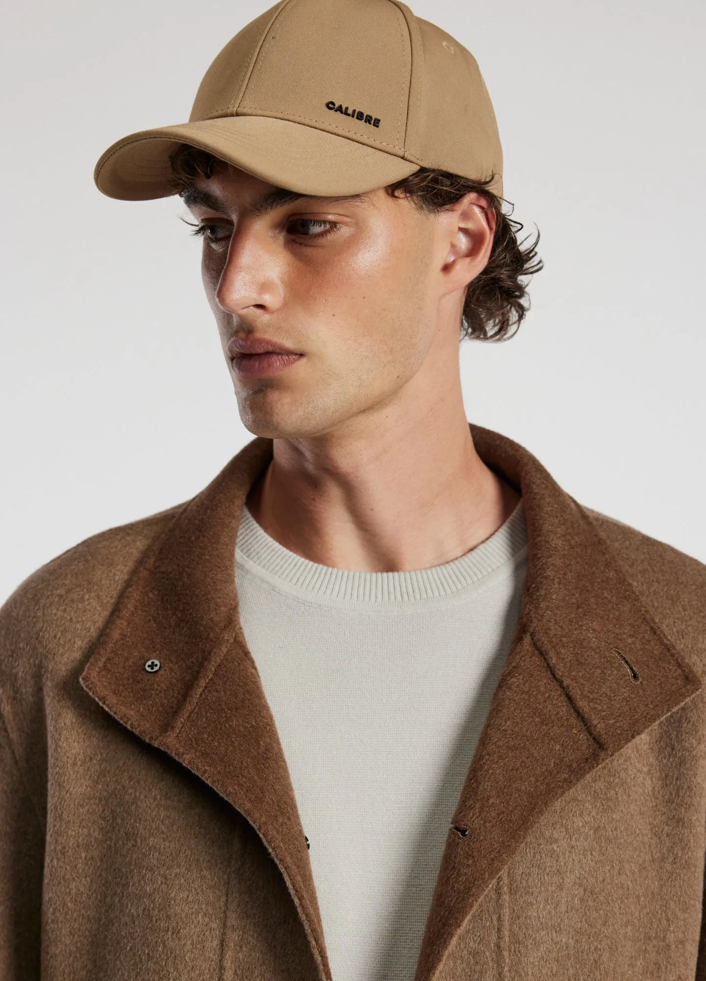 Double Face Funnel Neck Coat Beige Combo sold by Calibre product image thumbnail 4