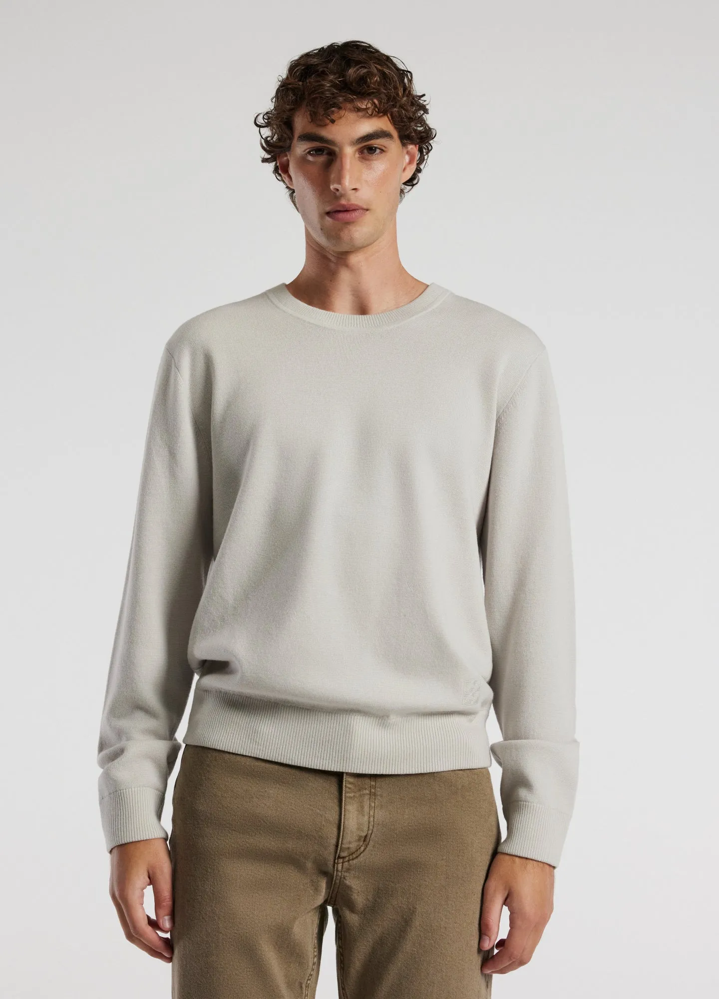 Crew Neck Merino Sweater Salt sold by Calibre product image thumbnail 3