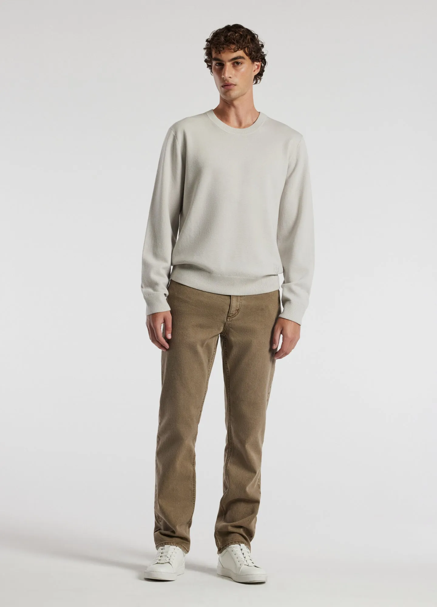 Crew Neck Merino Sweater Salt sold by Calibre product image thumbnail 2