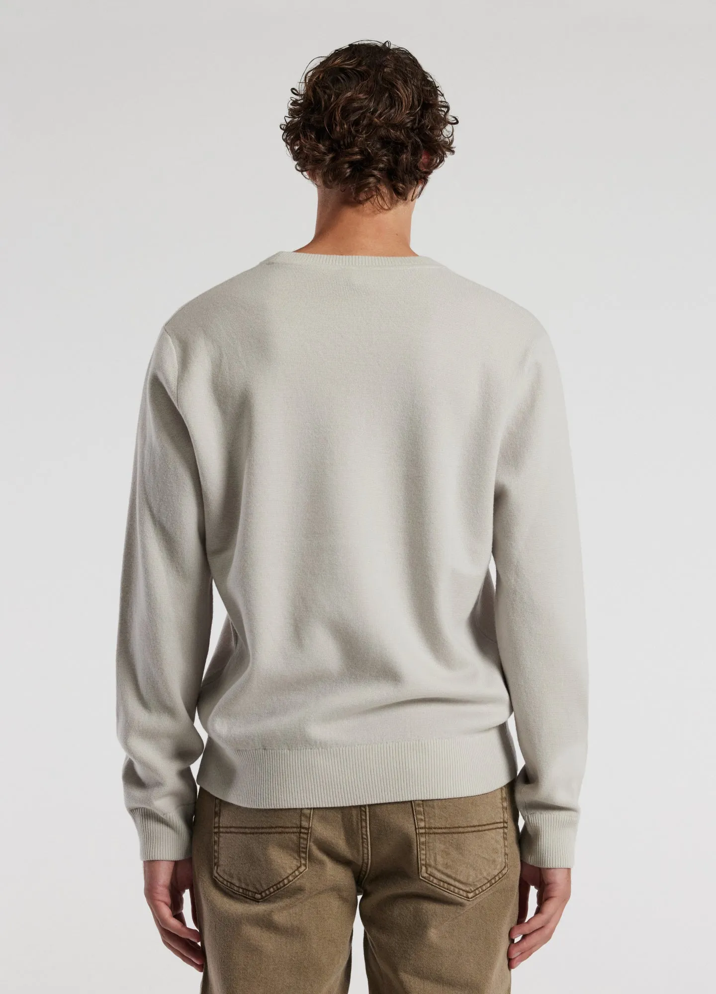 Crew Neck Merino Sweater Salt sold by Calibre product image thumbnail 5