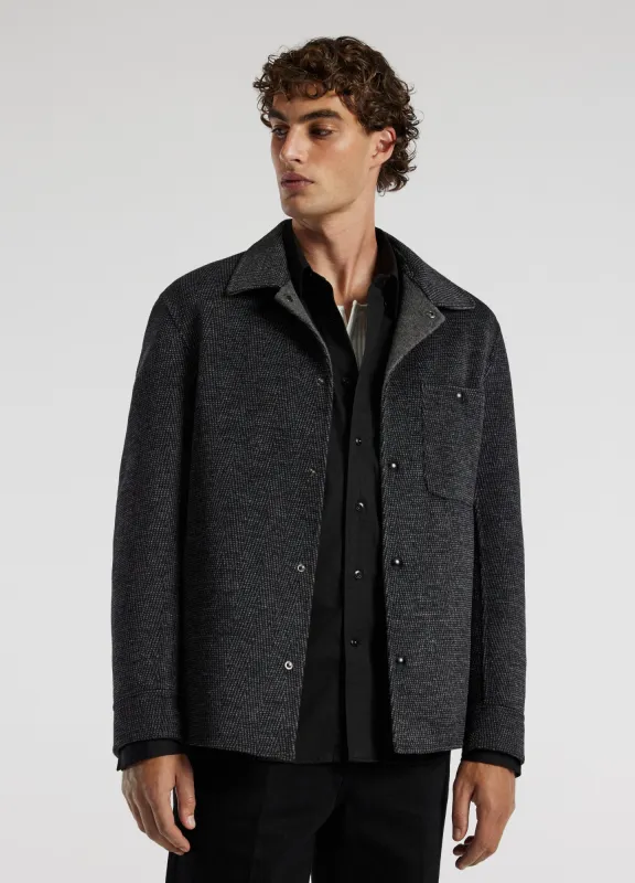 Double Face Shirt Jacket Charcoal sold by Calibre