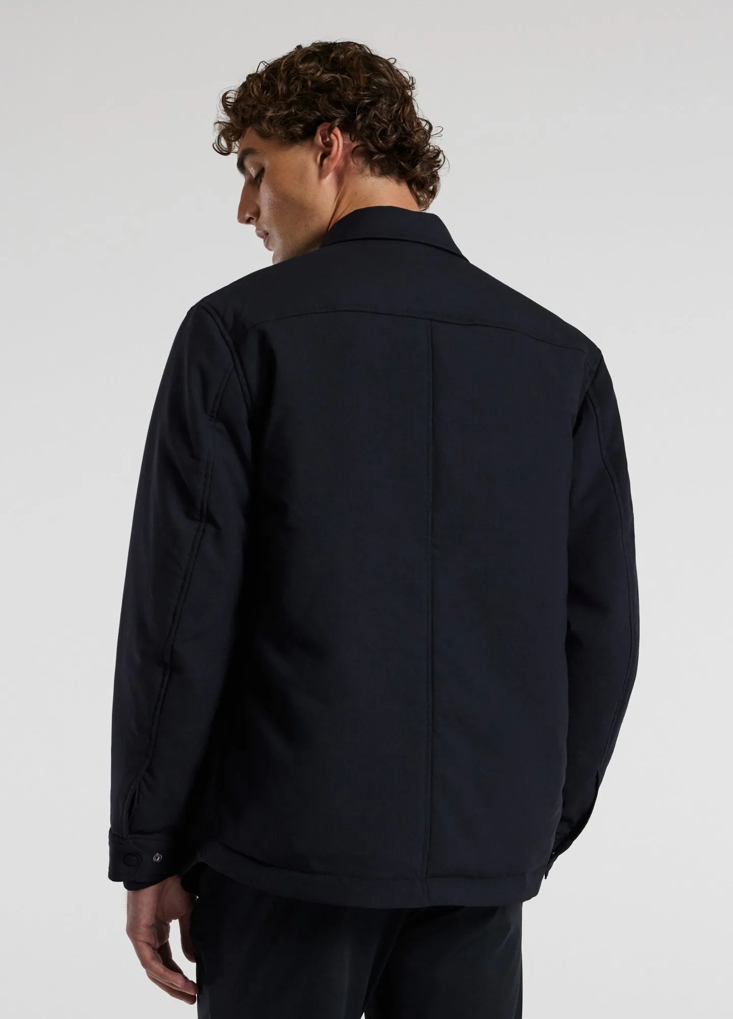 Padded Wool Shirt Jacket Navy Dark sold by Calibre product image thumbnail 5