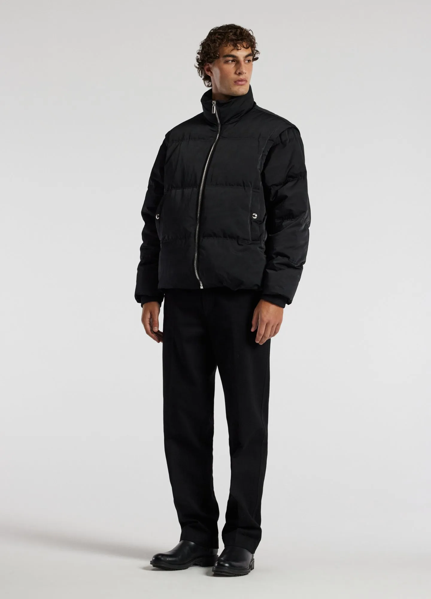 Puffer Jacket Black sold by Calibre product image thumbnail 3