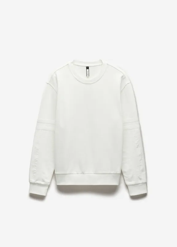 Nylon Sleeve Sweat Top Ivory sold by Calibre