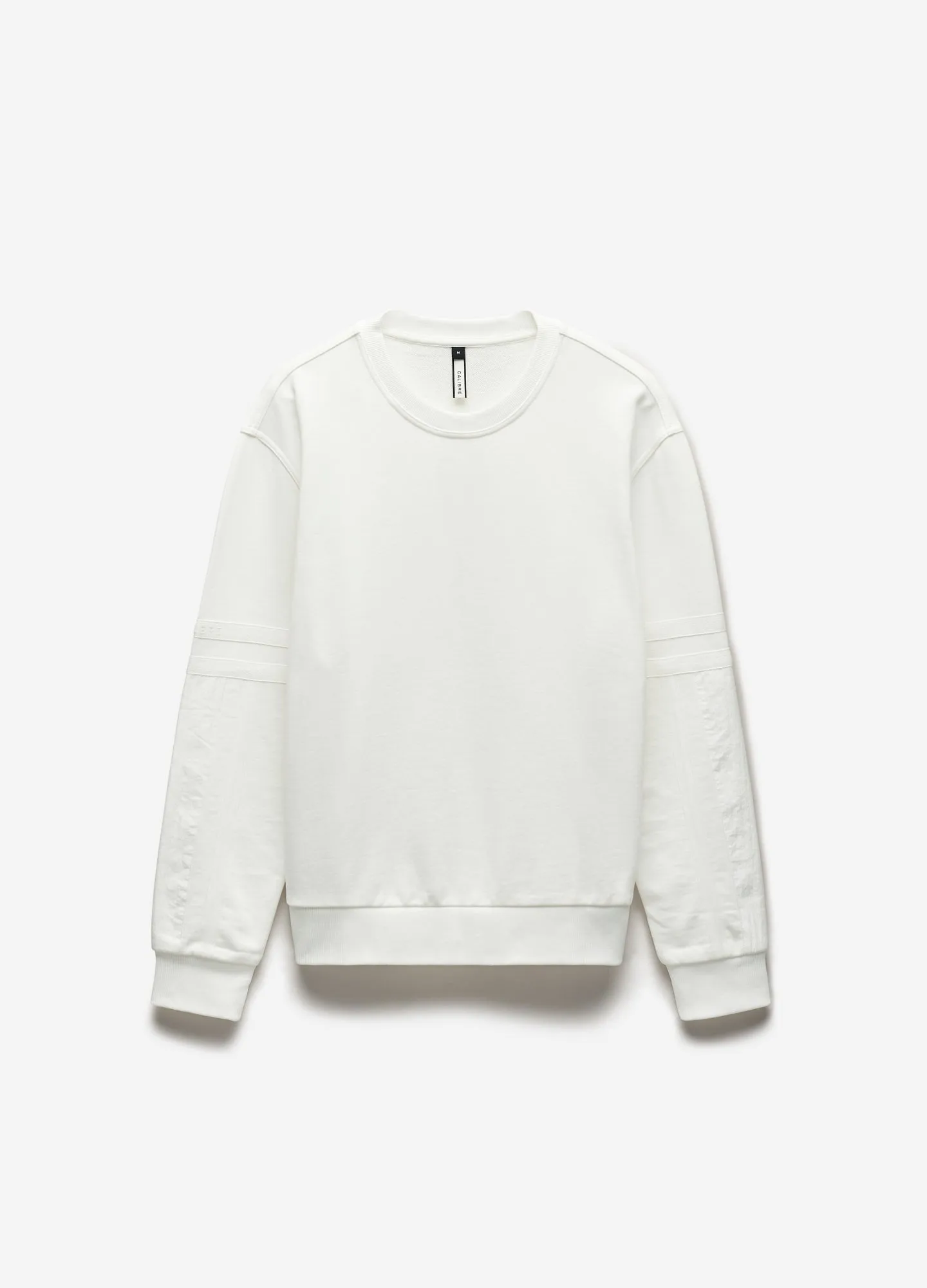 Nylon Sleeve Sweat Top Ivory sold by Calibre
