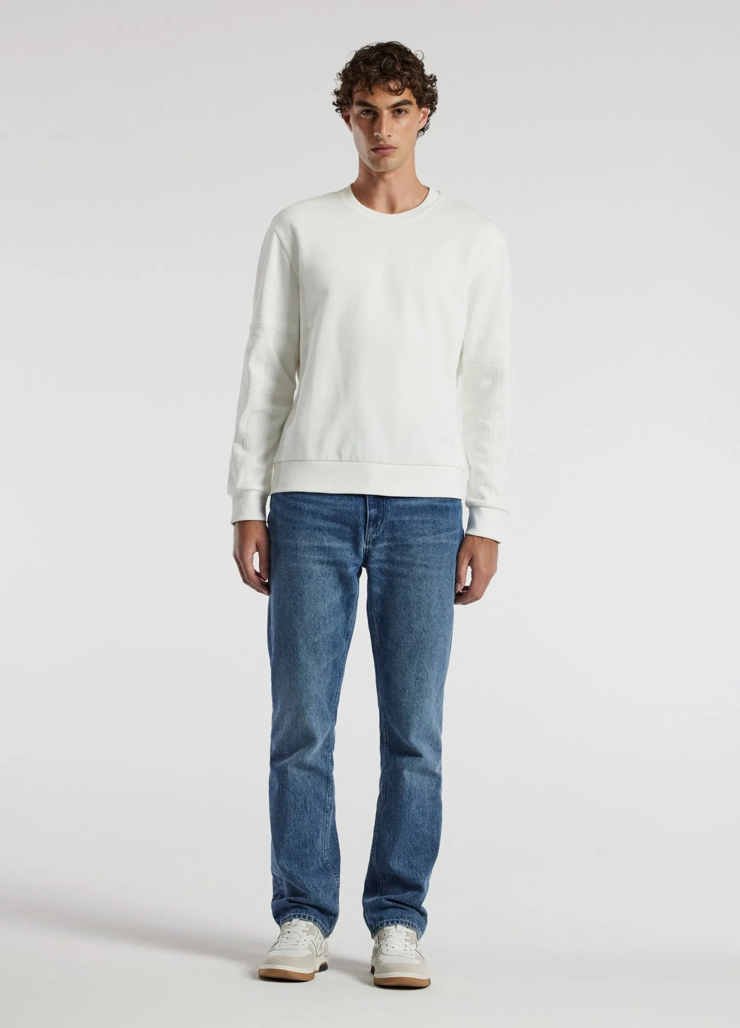 Nylon Sleeve Sweat Top Ivory sold by Calibre product image thumbnail 2