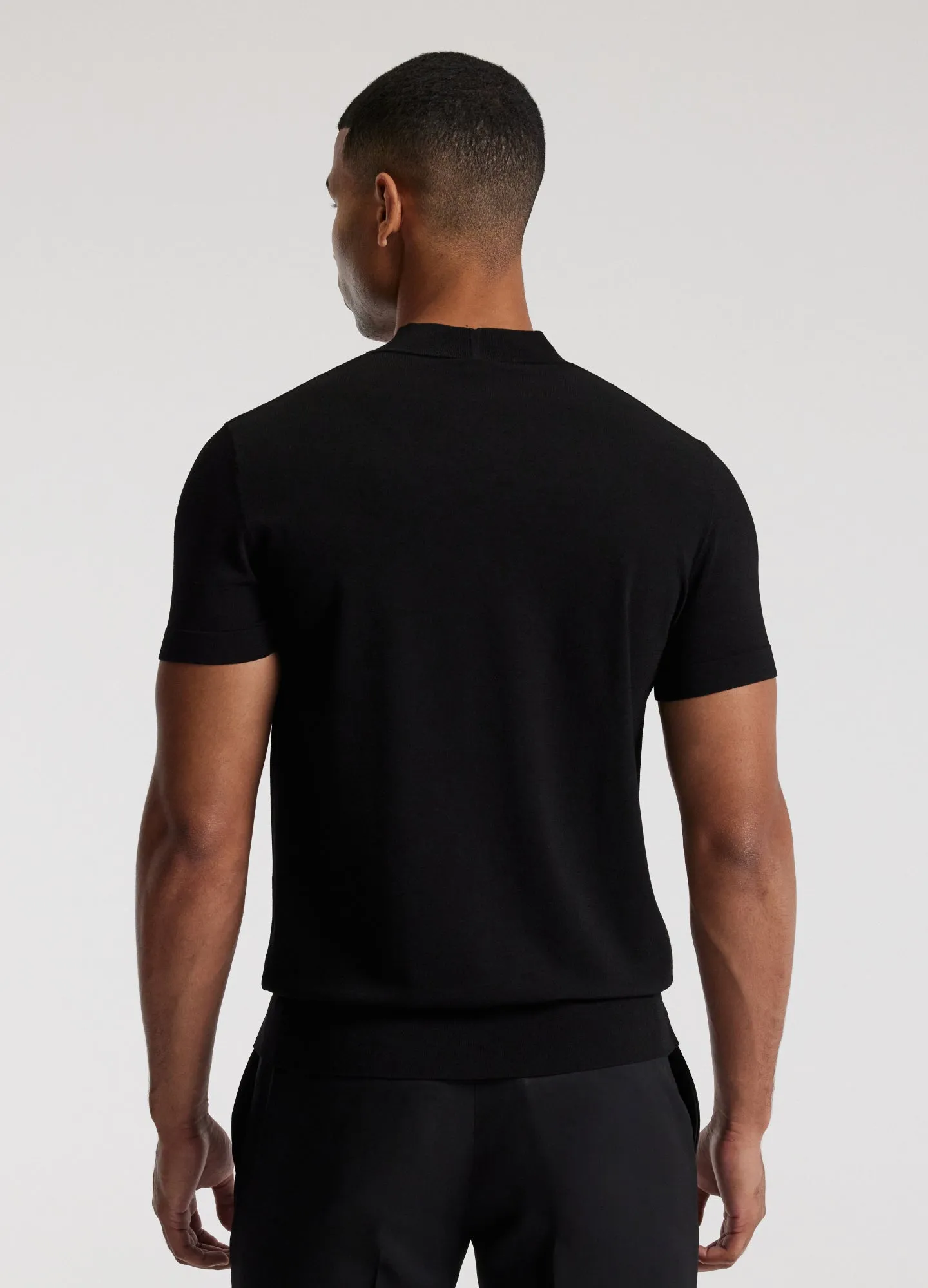 Slim Tech Knit T-shirt Black sold by Calibre product image thumbnail 5