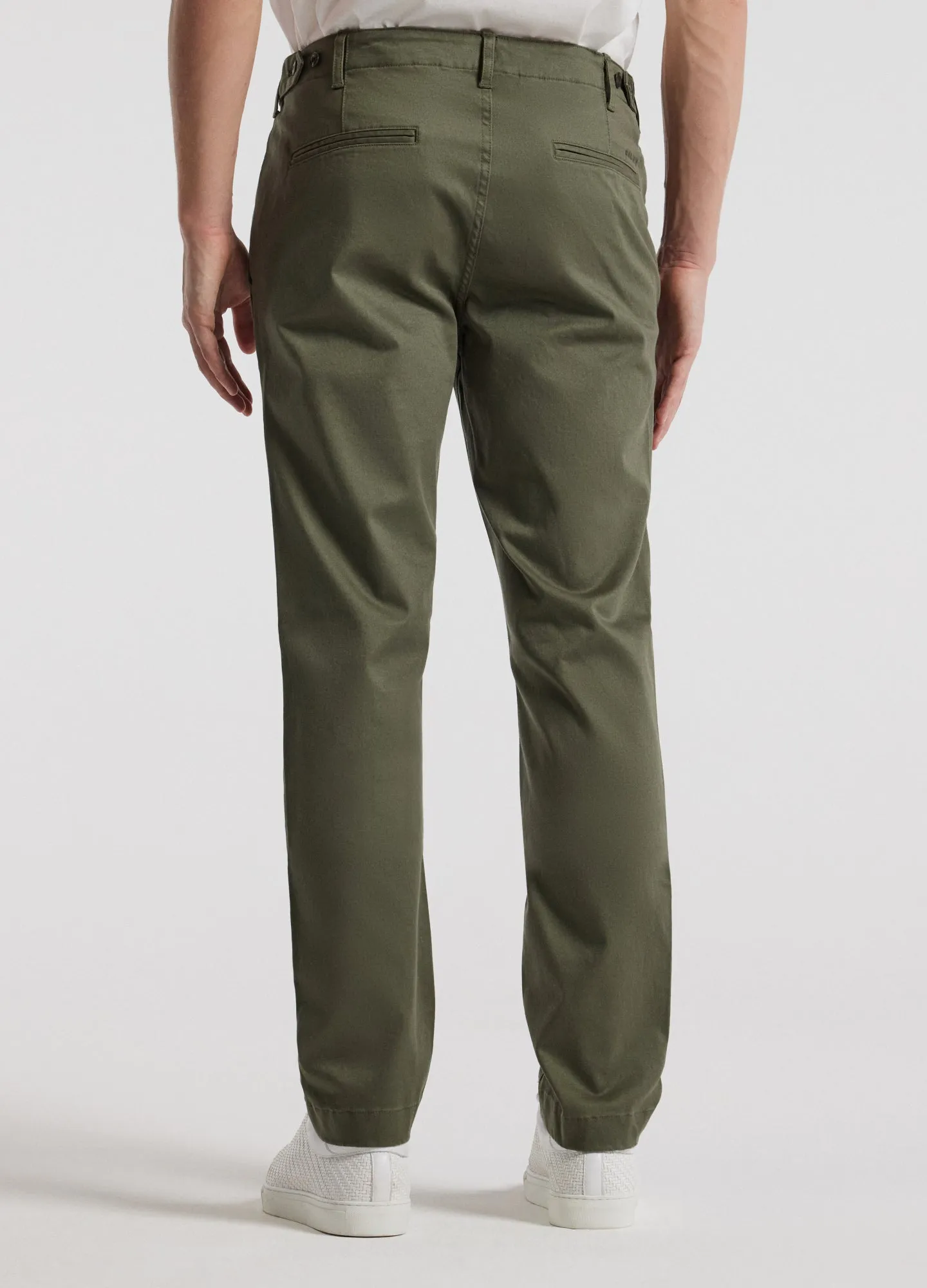 Slim Washed Chinos Khaki sold by Calibre product image thumbnail 5