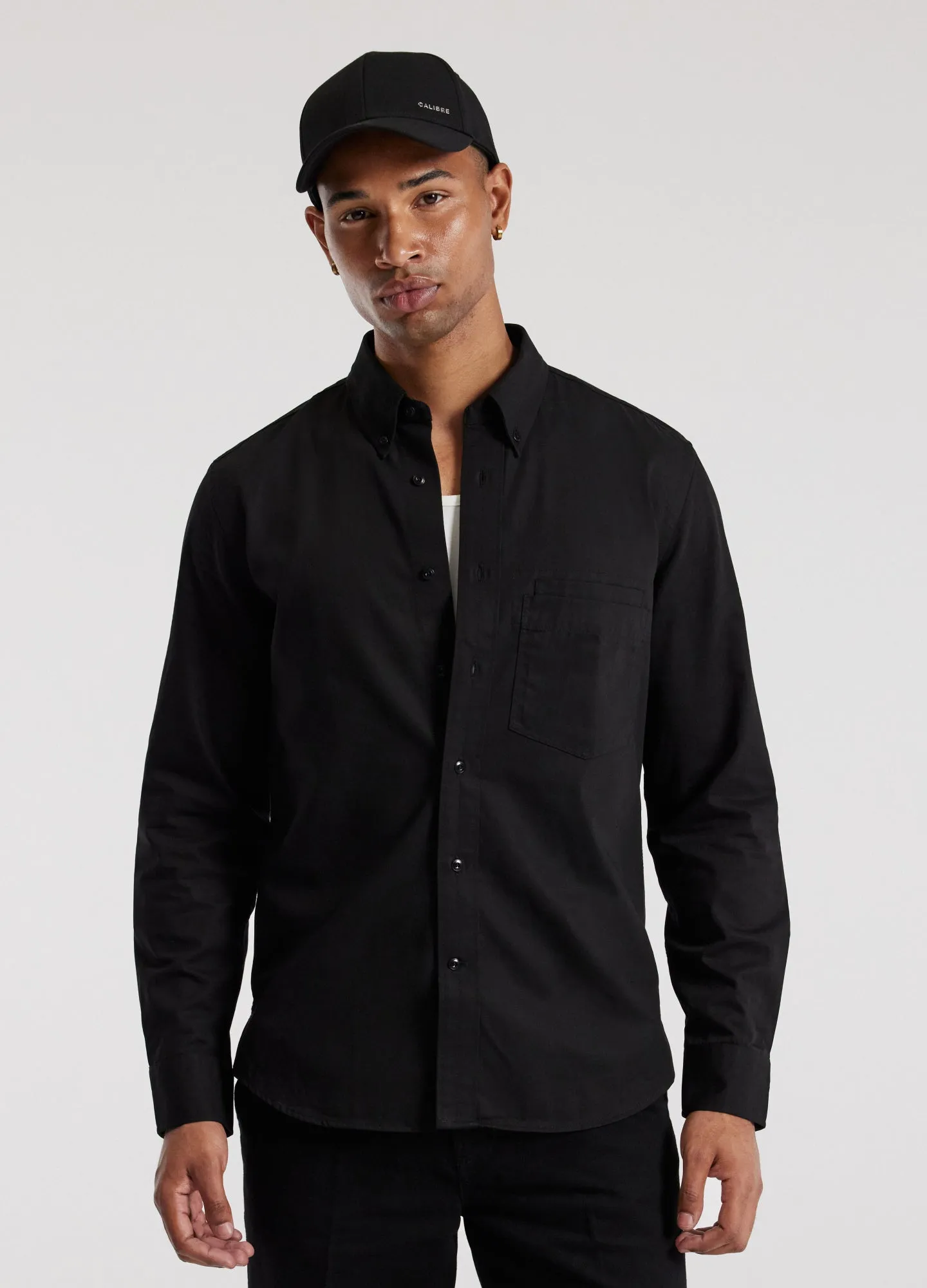 Cotton Double Pocket Shirt Black sold by Calibre product image thumbnail 3