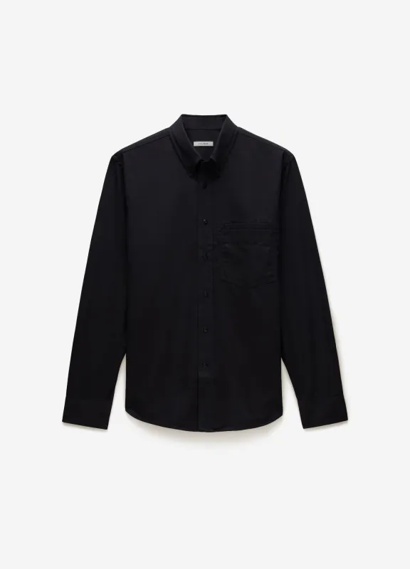 Cotton Double Pocket Shirt Black sold by Calibre