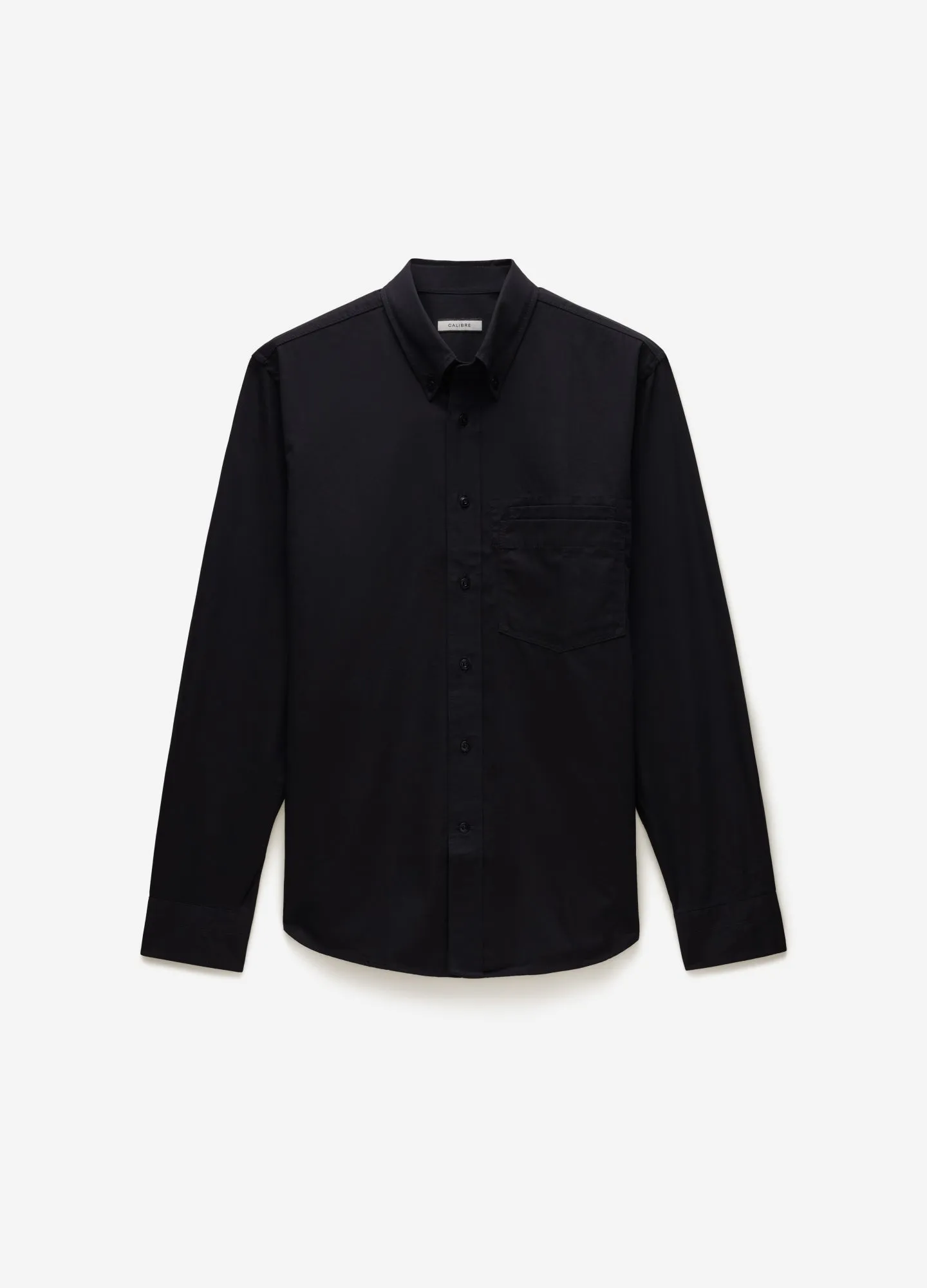 Cotton Double Pocket Shirt Black sold by Calibre
