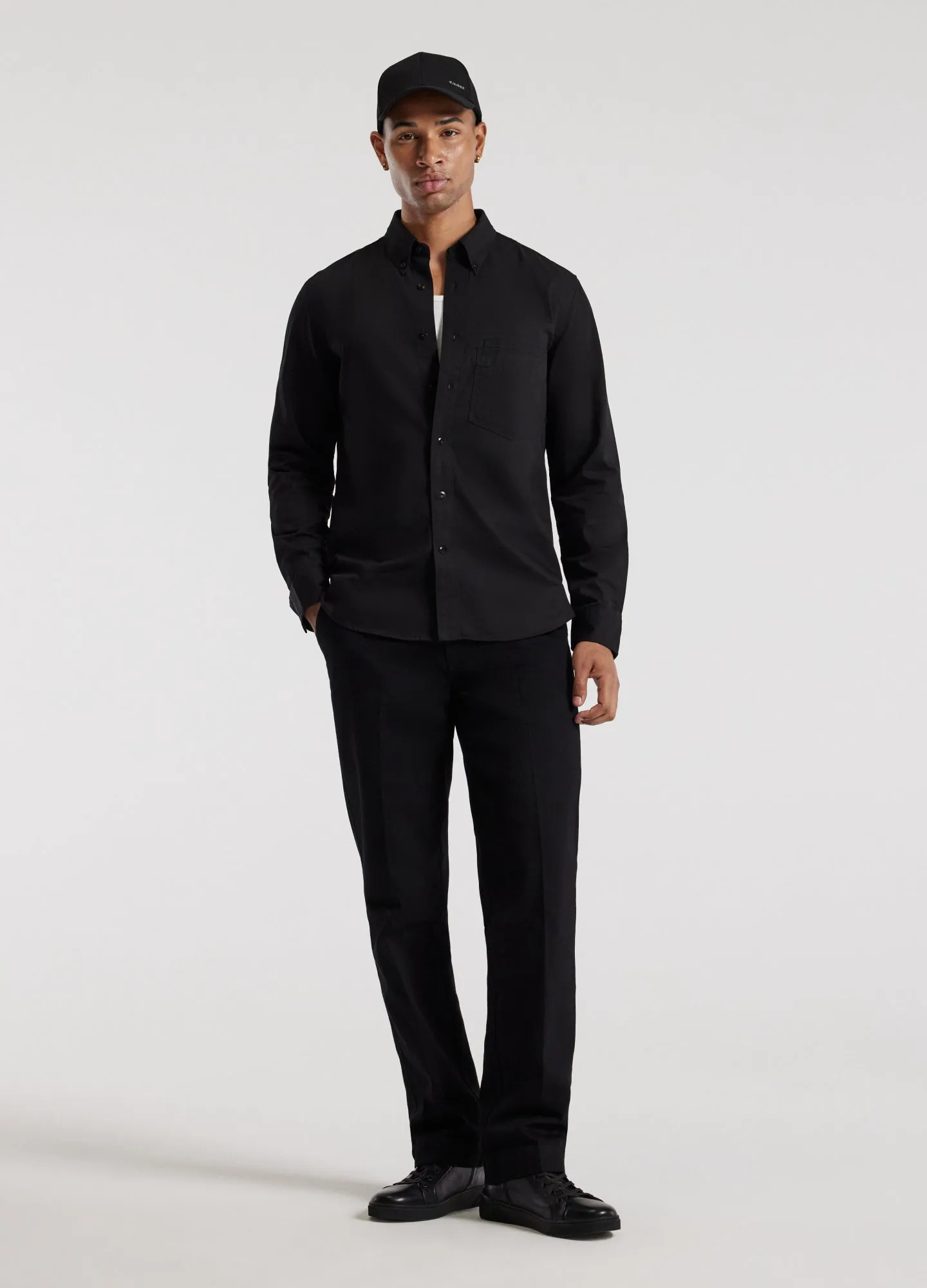 Cotton Double Pocket Shirt Black sold by Calibre product image thumbnail 2