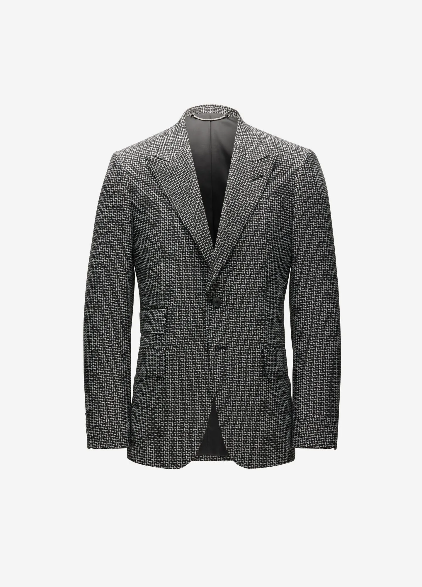 Weave Check Blazer Black sold by Calibre