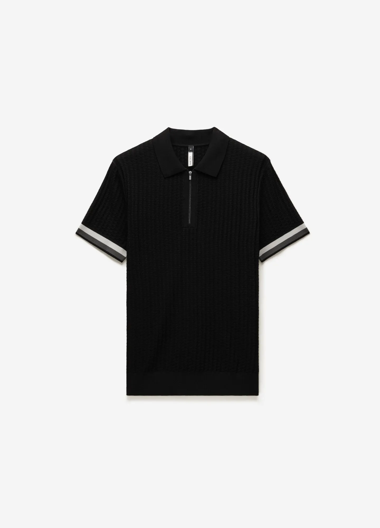 Double Stripe Polo Black sold by Calibre