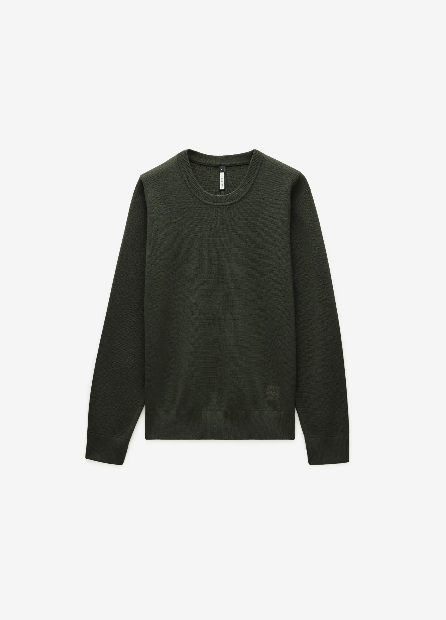 Crew Neck Merino Sweater Pine Green sold by Calibre