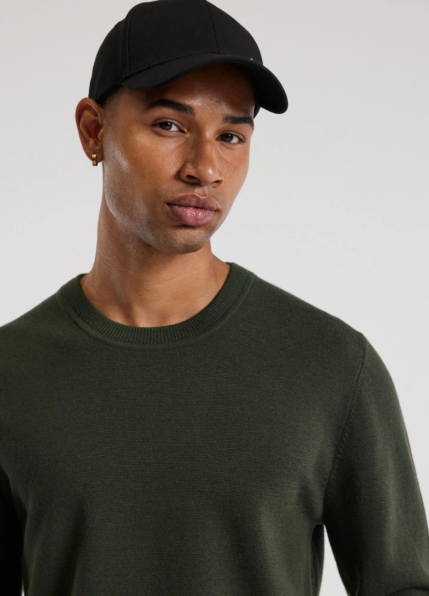 Crew Neck Merino Sweater Pine Green sold by Calibre product image thumbnail 4