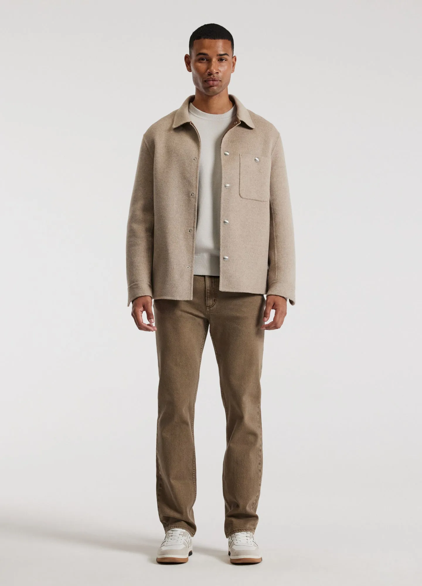 Double Face Shirt Jacket Oatmeal sold by Calibre product image thumbnail 2