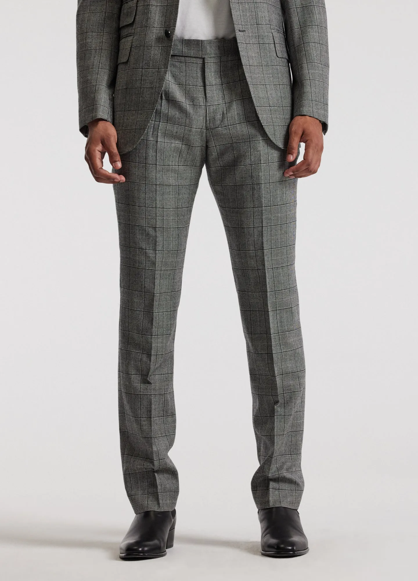 Glen Check Suit Pants Grey sold by Calibre product image thumbnail 3