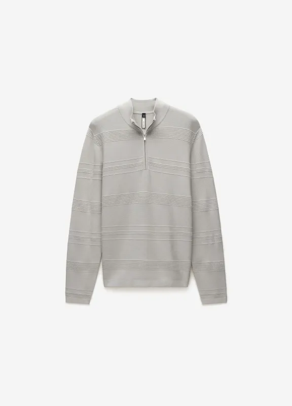 Quarter Zip Sweater Silver sold by Calibre