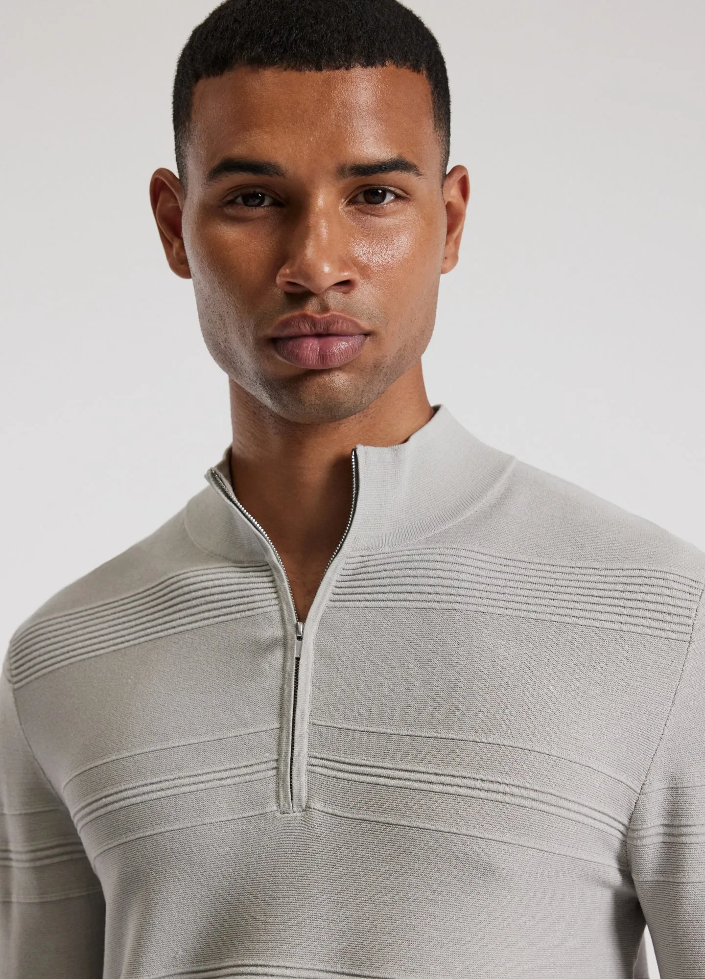 Quarter Zip Sweater Silver sold by Calibre product image thumbnail 4