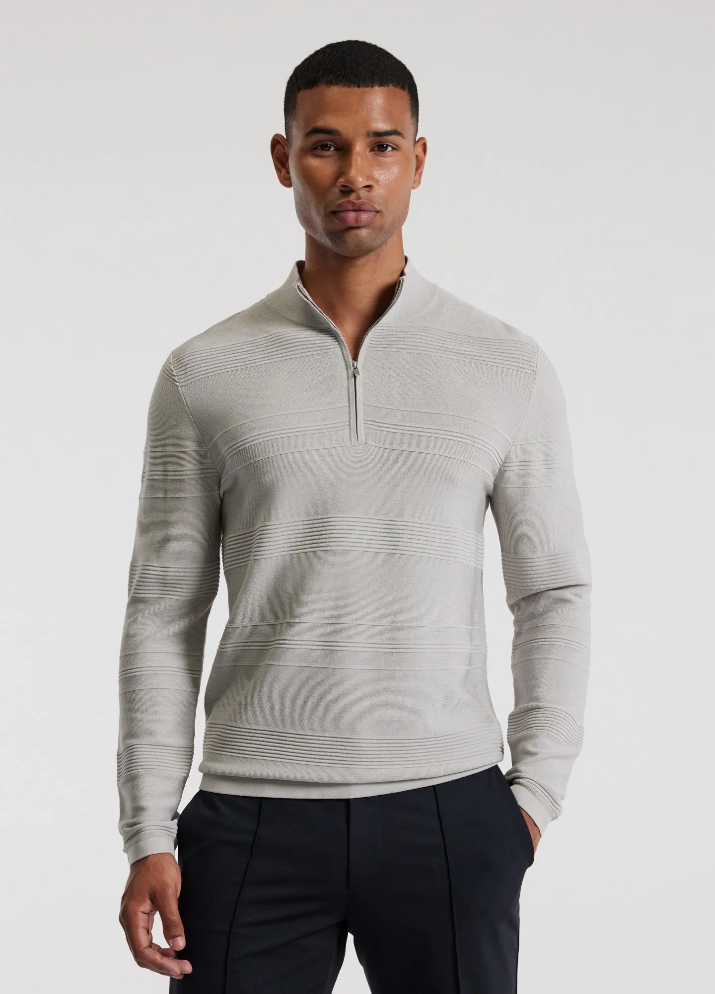 Quarter Zip Sweater Silver sold by Calibre product image thumbnail 3