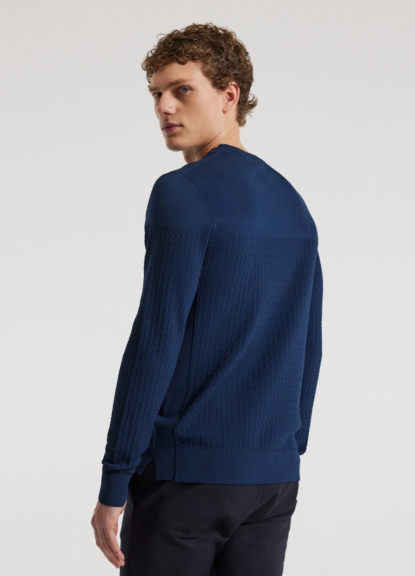 High Tech Crew Sweater Delft Blue sold by Calibre product image thumbnail 5