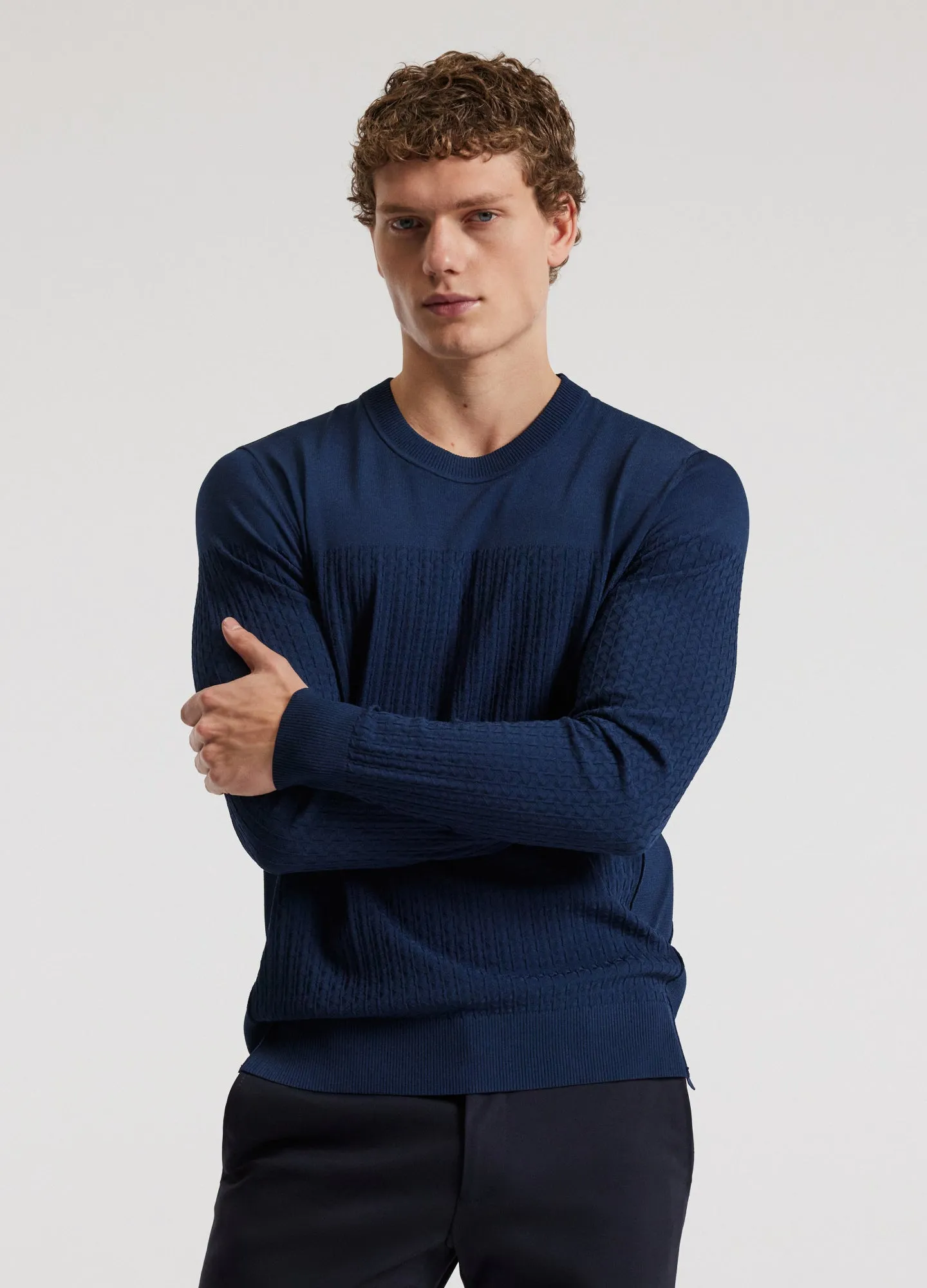 High Tech Crew Sweater Delft Blue sold by Calibre product image thumbnail 3