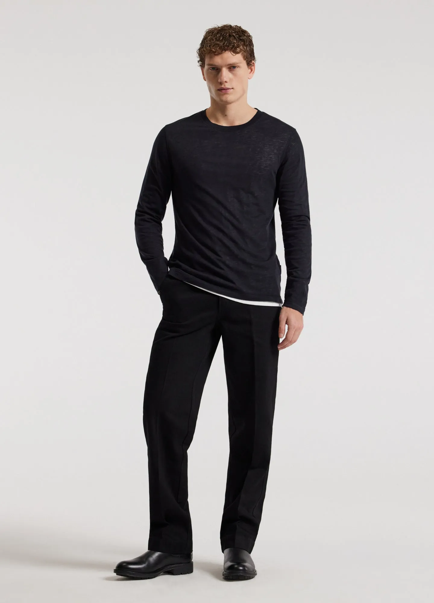 Long Sleeve Double Layer T-shirt Ink sold by Calibre product image thumbnail 2