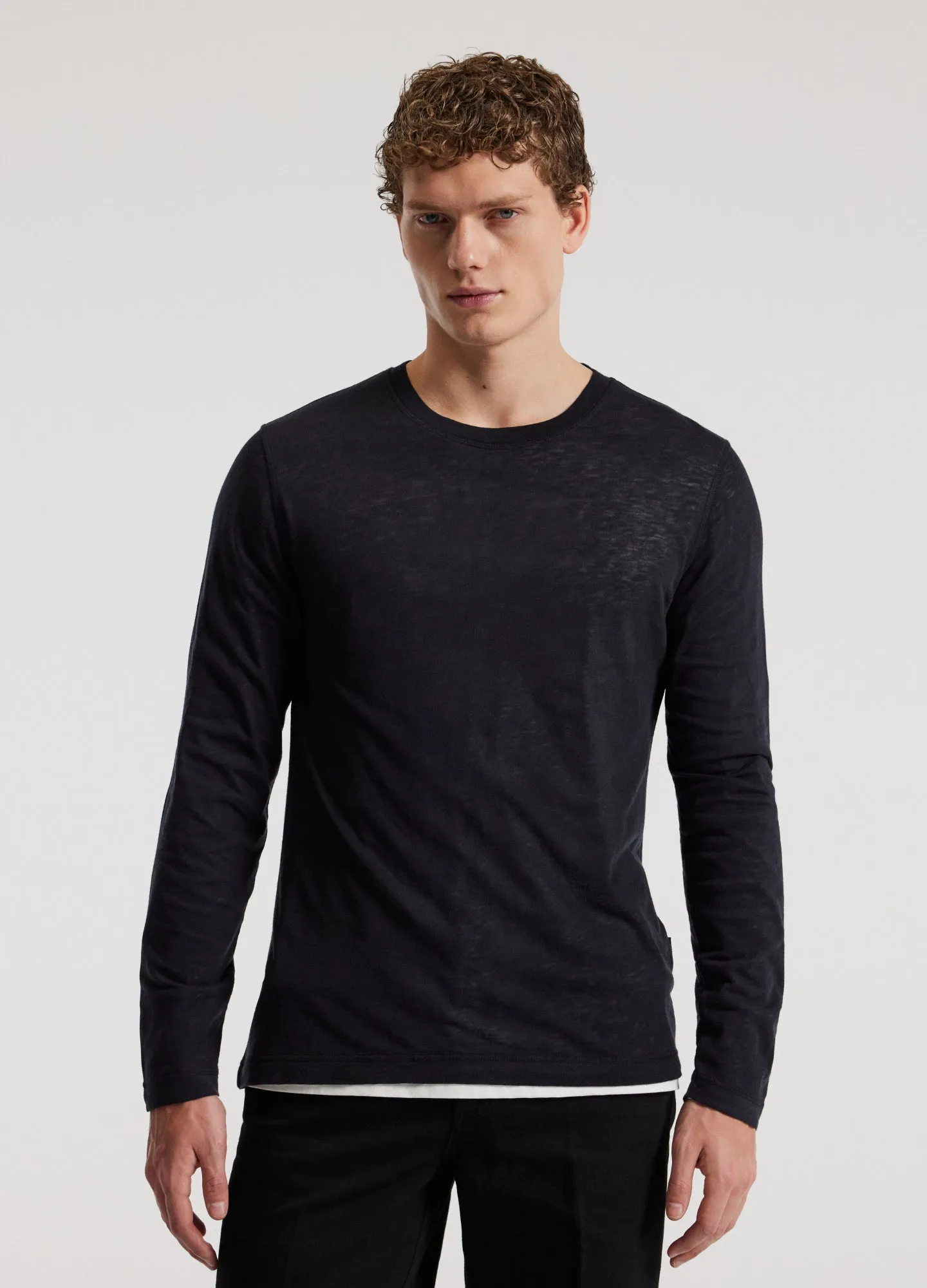 Long Sleeve Double Layer T-shirt Ink sold by Calibre product image thumbnail 3