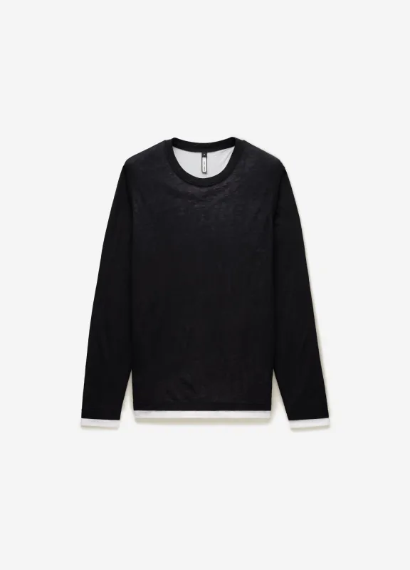 Long Sleeve Double Layer T-shirt Ink sold by Calibre