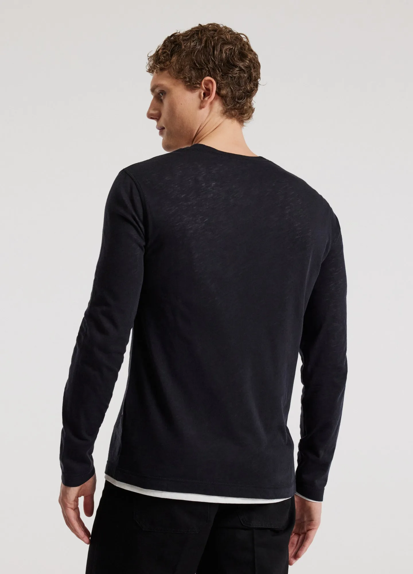 Long Sleeve Double Layer T-shirt Ink sold by Calibre product image thumbnail 5