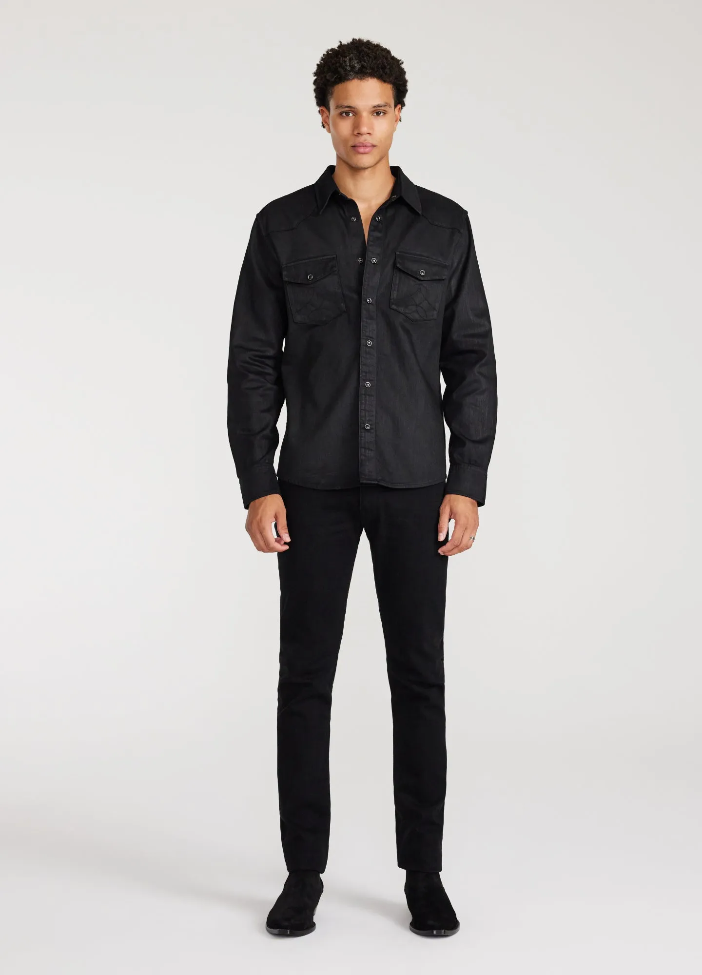 Skinny Fit Denim Jeans Black sold by Calibre product image thumbnail 2